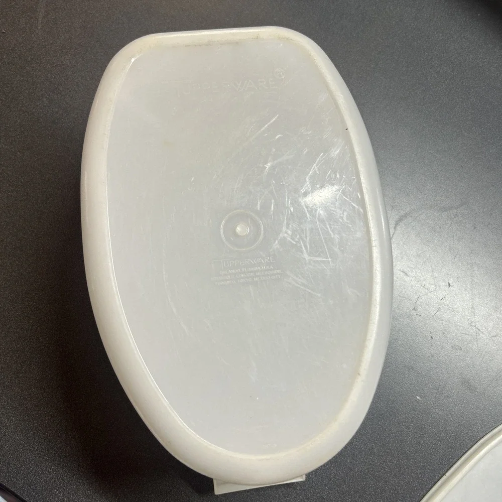 Tupperware Ham Turkey Flavor Saver Keeper White With No Insert but has the lid